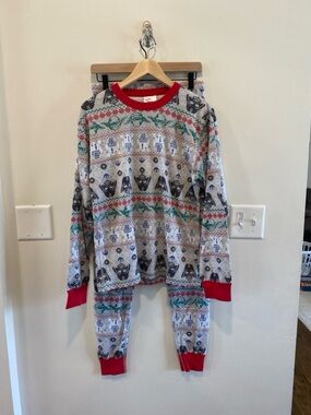 Hanna Andersson Star Wars pajama set unisex medium top large pants organic